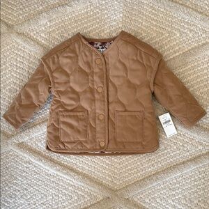 New with tags! Tan Quilted Kids Jacket